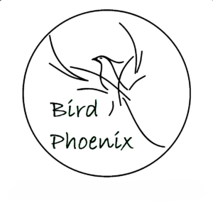 logo bird phoenix blanco